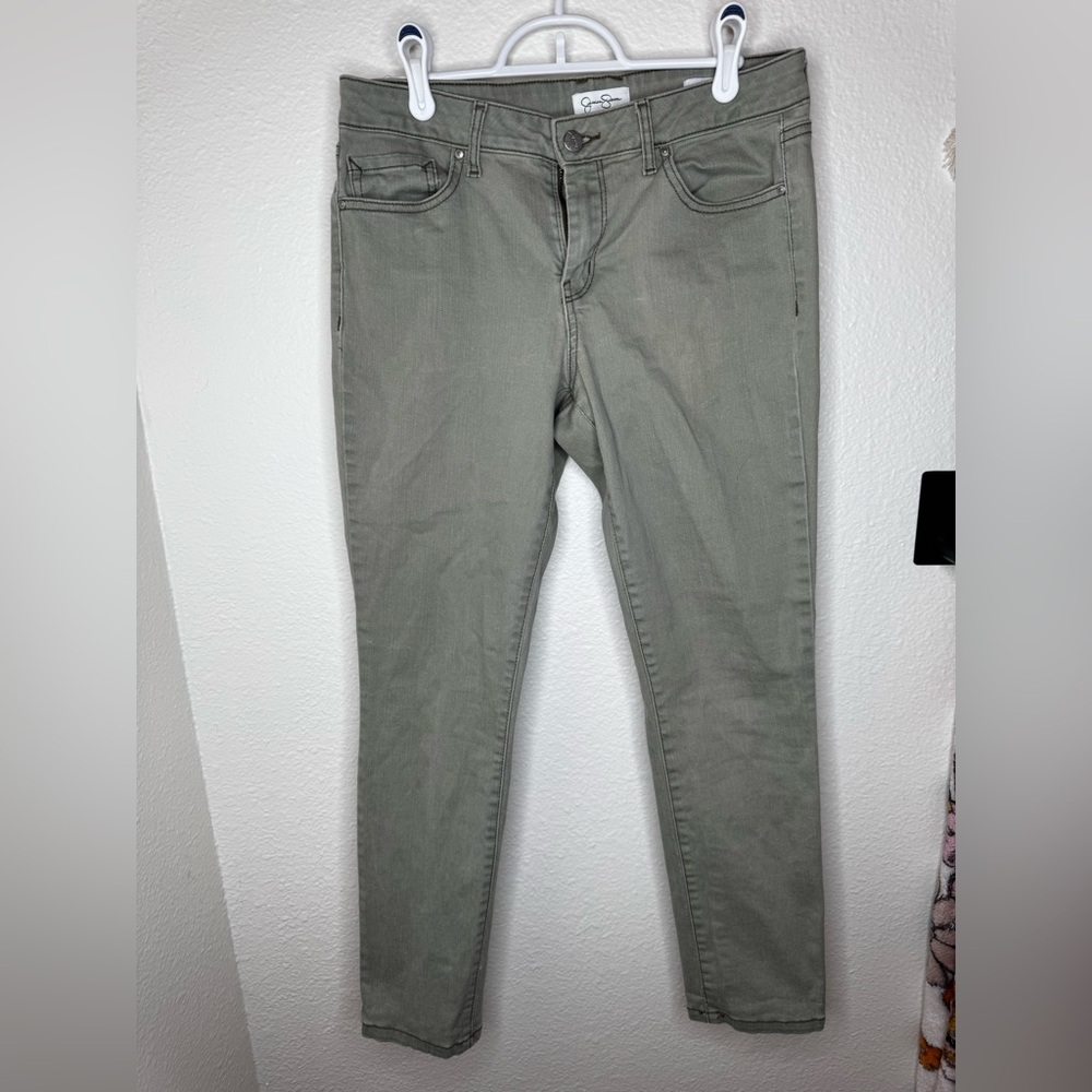 Rolled crop skinny jeans, Jessica Simpson